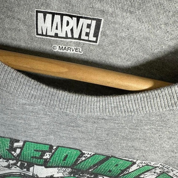 Tultex The Incredible Hulk Lucky T-shirt Grey Mens XL #TheIncredibleHulk - Picture 4 of 7